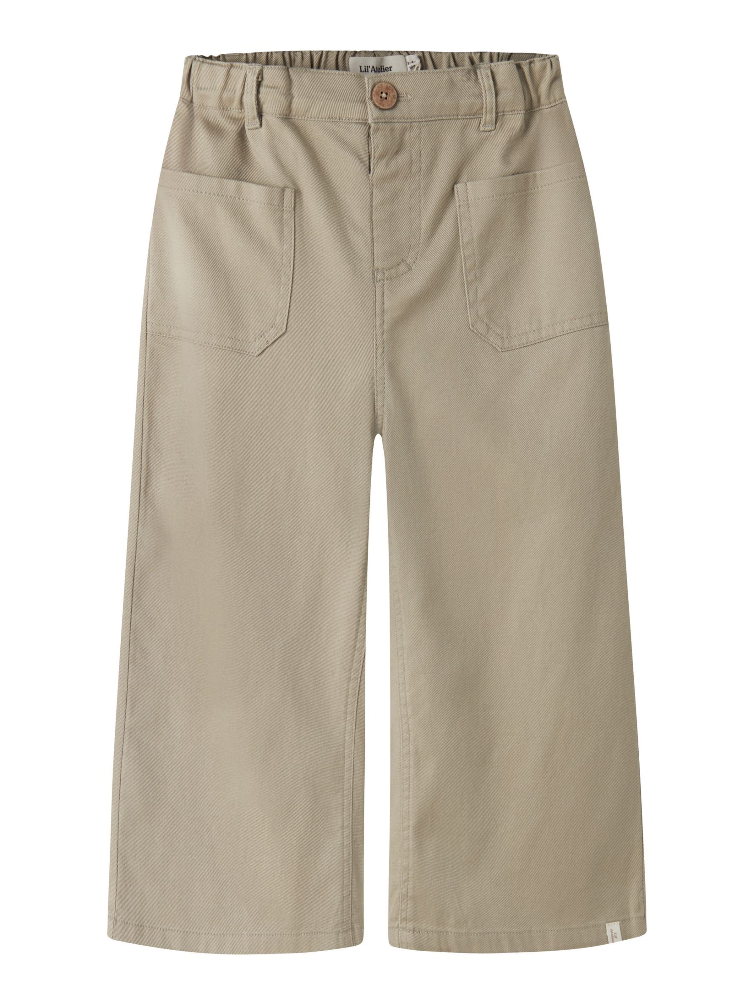 Wide Leg Pantalon Lil'Atelier en beige : devant