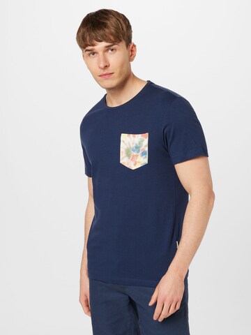 T-Shirt BLEND en bleu : devant