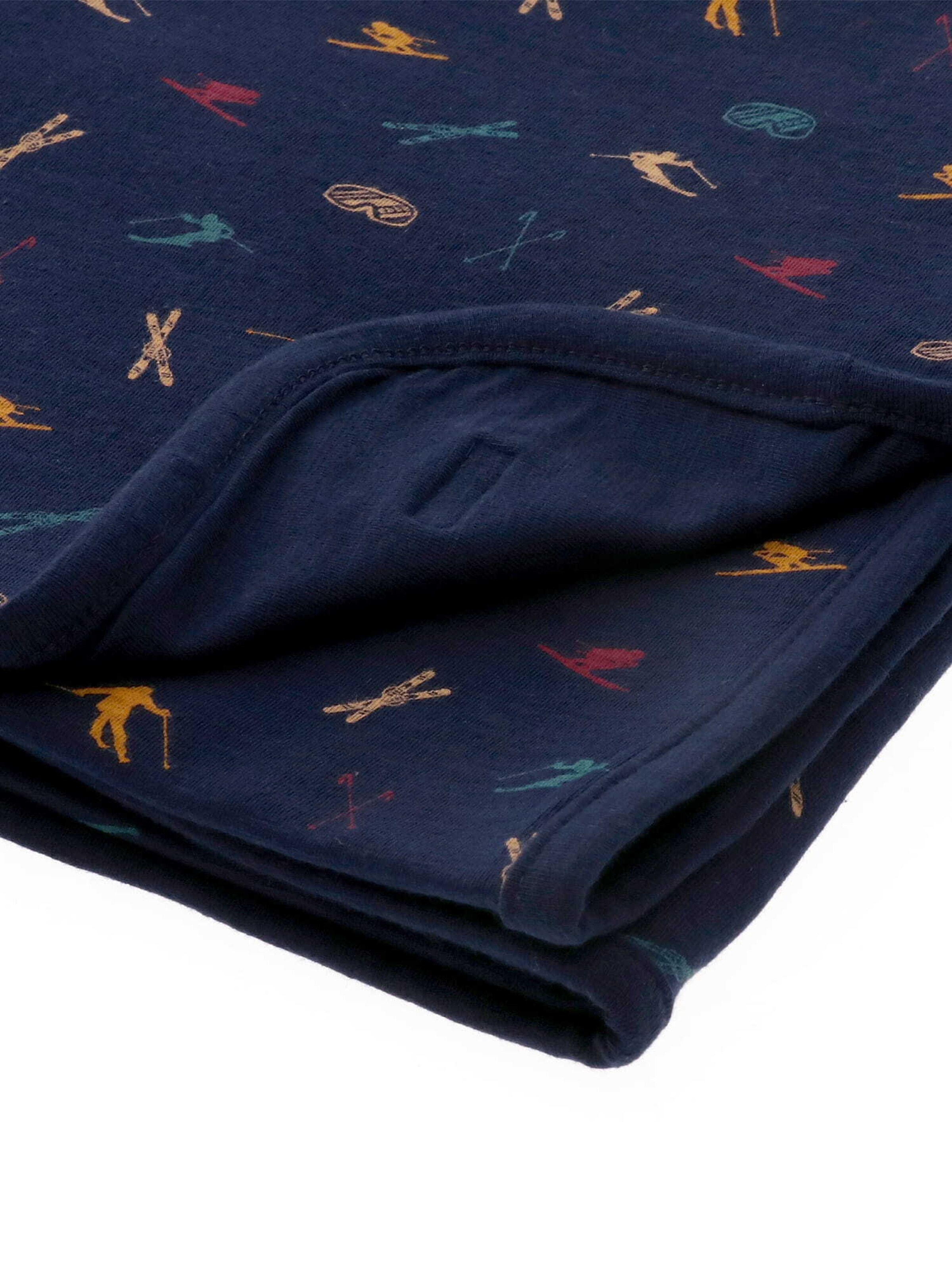 Ebbe Baby Blanket 'Skier' in Blue