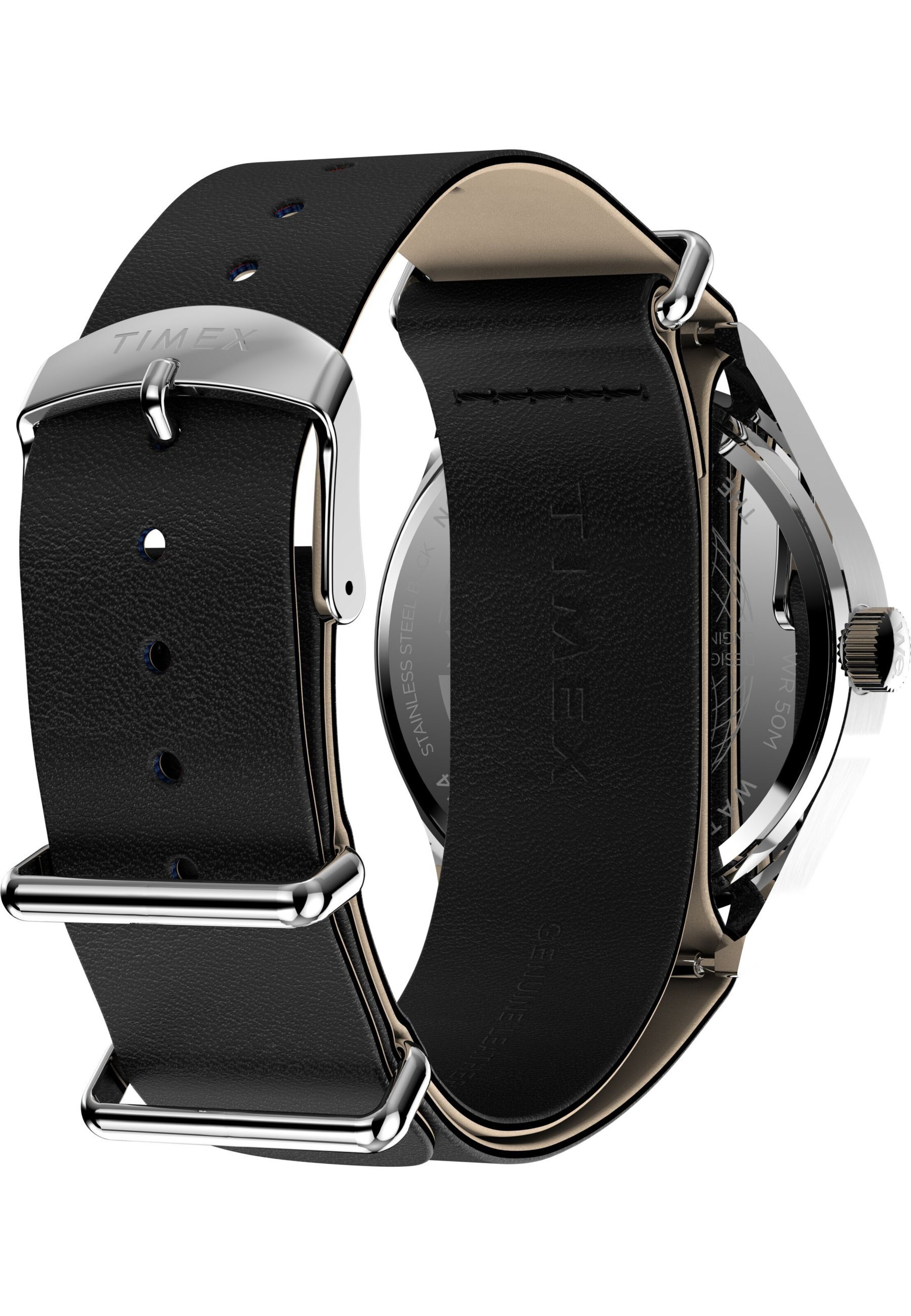 TIMEX Analoguhr 'Weekender New England 3' in Schwarz