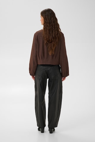 Cream Between-season jacket 'Tingle' in Brown