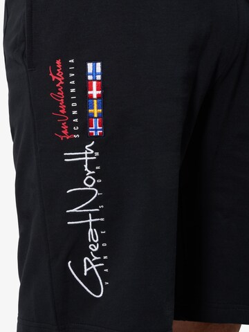 Jan Vanderstorm Loose fit Workout Pants 'Harthaknut' in Black