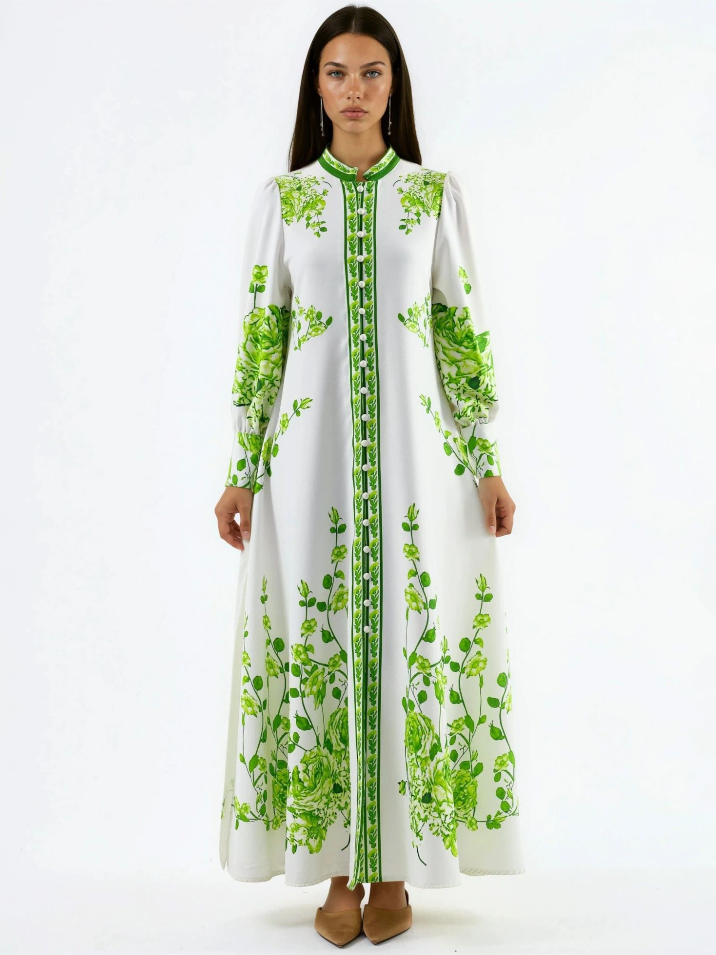 Robe MSN Collection en vert : devant