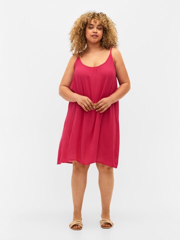 Zizzi Letní šaty 'ROSE' – červená