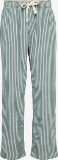 Abercrombie & Fitch Pyjamahousut värissä smaragdi / valkoinen, Tuotenäkymä