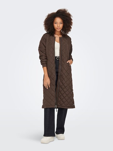 ONLY Between-Seasons Coat in Brown: front