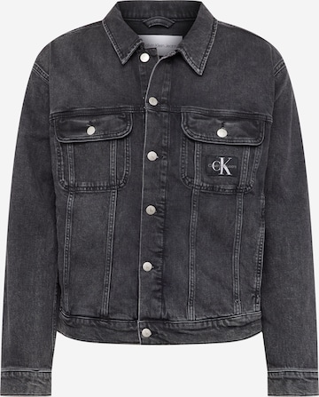 Calvin Klein Jeans Přechodná bunda – černá: přední strana