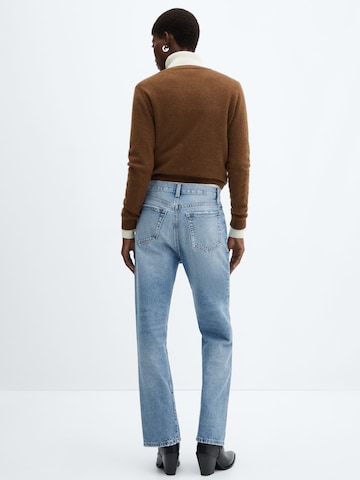 MANGO Regular Jeans 'NICOLE' in Blauw