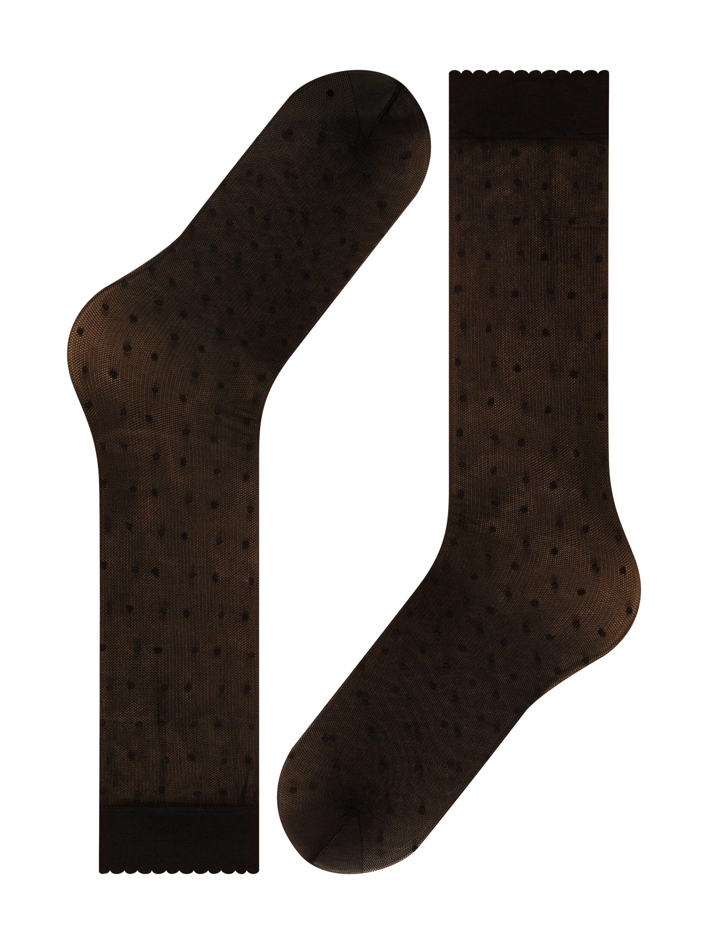 FALKE Over the Knee Socks 'Dot' in Black