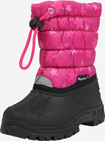 PLAYSHOES Snow Boots 'Sterne' in Pink: front