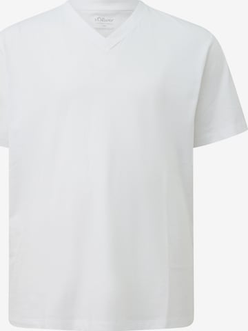 T-Shirt s.Oliver Men Big Sizes en blanc : devant
