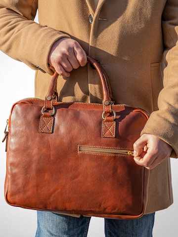 bupell Laptop Bag 'Mattia' in Brown