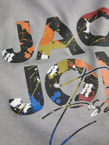 T-Shirt 'JJGEPLAS' JACK & JONES en gris