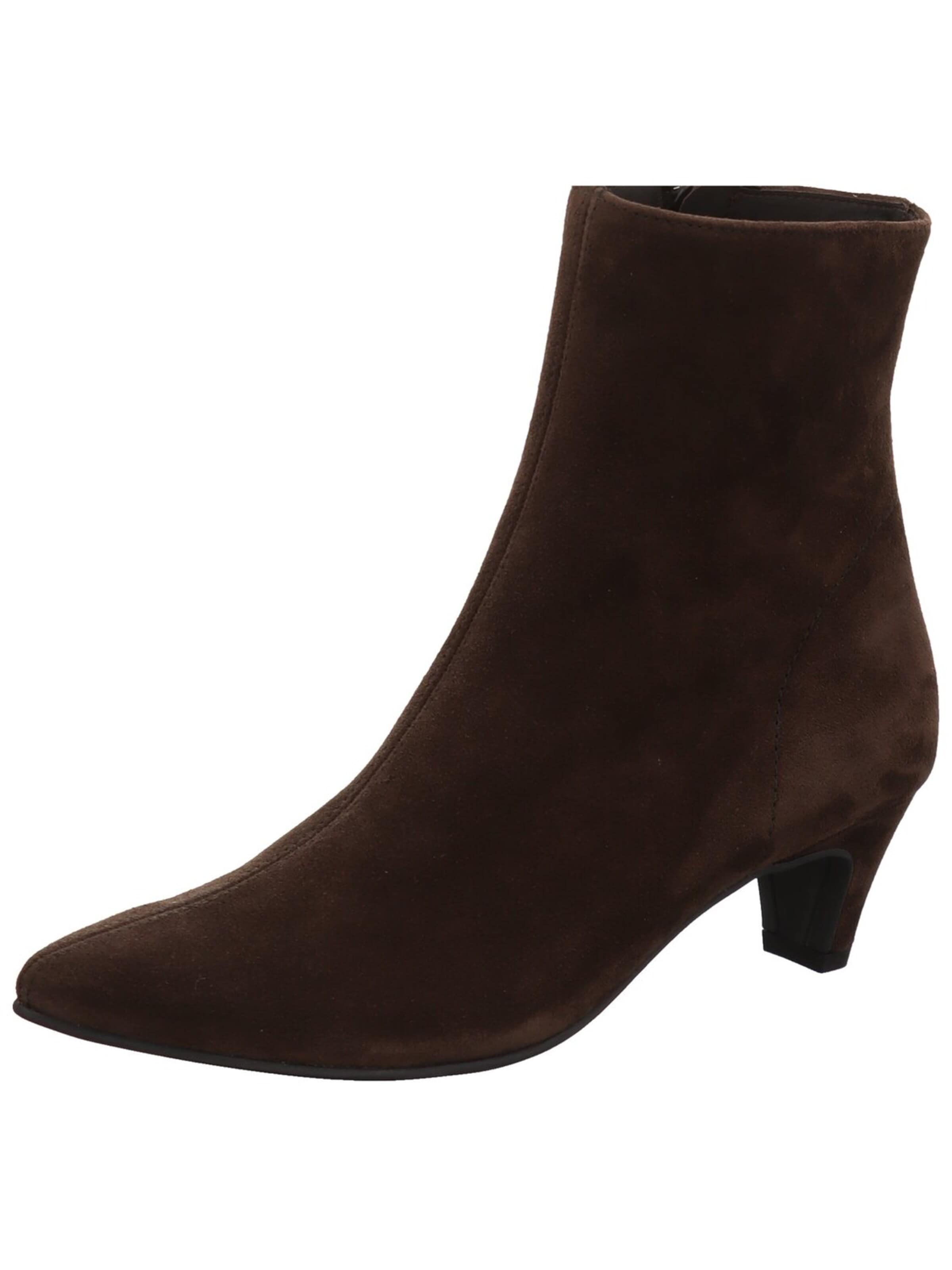 Boots 'Komfort Stiefelette Damen 8288-008 Velourleder in braun' di Paul Green in marrone: frontale