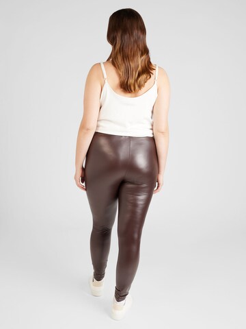 ONLY Carmakoma Regular Leggings 'ROOLI' in Braun