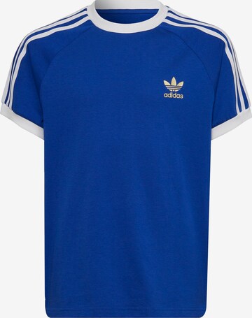 ADIDAS ORIGINALS Shirt 'Adicolor 3-Stripes' in Blauw: voorkant