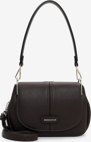 Emily & Noah Skuldertaske 'Halla' i brun: forside