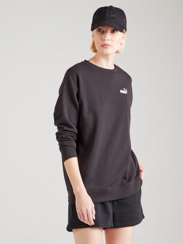 Sweat de sport 'ESS Small No. 1' PUMA en noir : devant