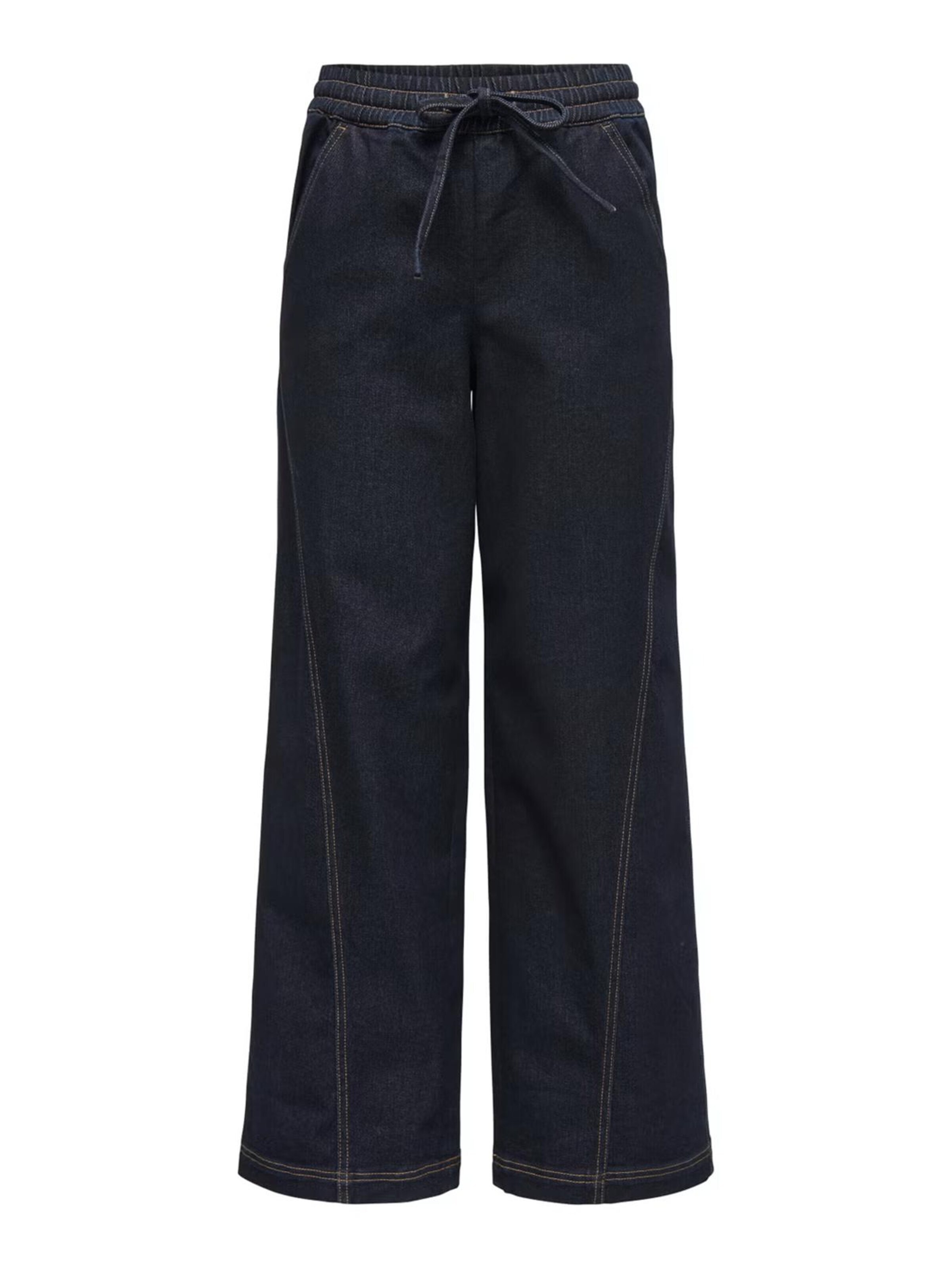 JDY Loose fit Jeans 'JDYRICKY MIDWAIST WIDE JEANS DNM' in Blue: front
