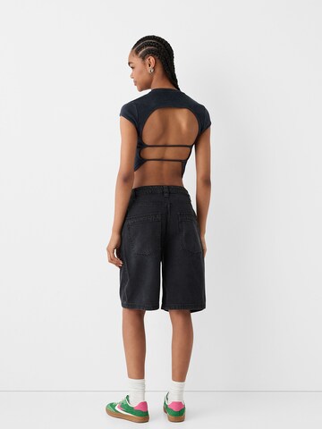 T-shirt Bershka en noir