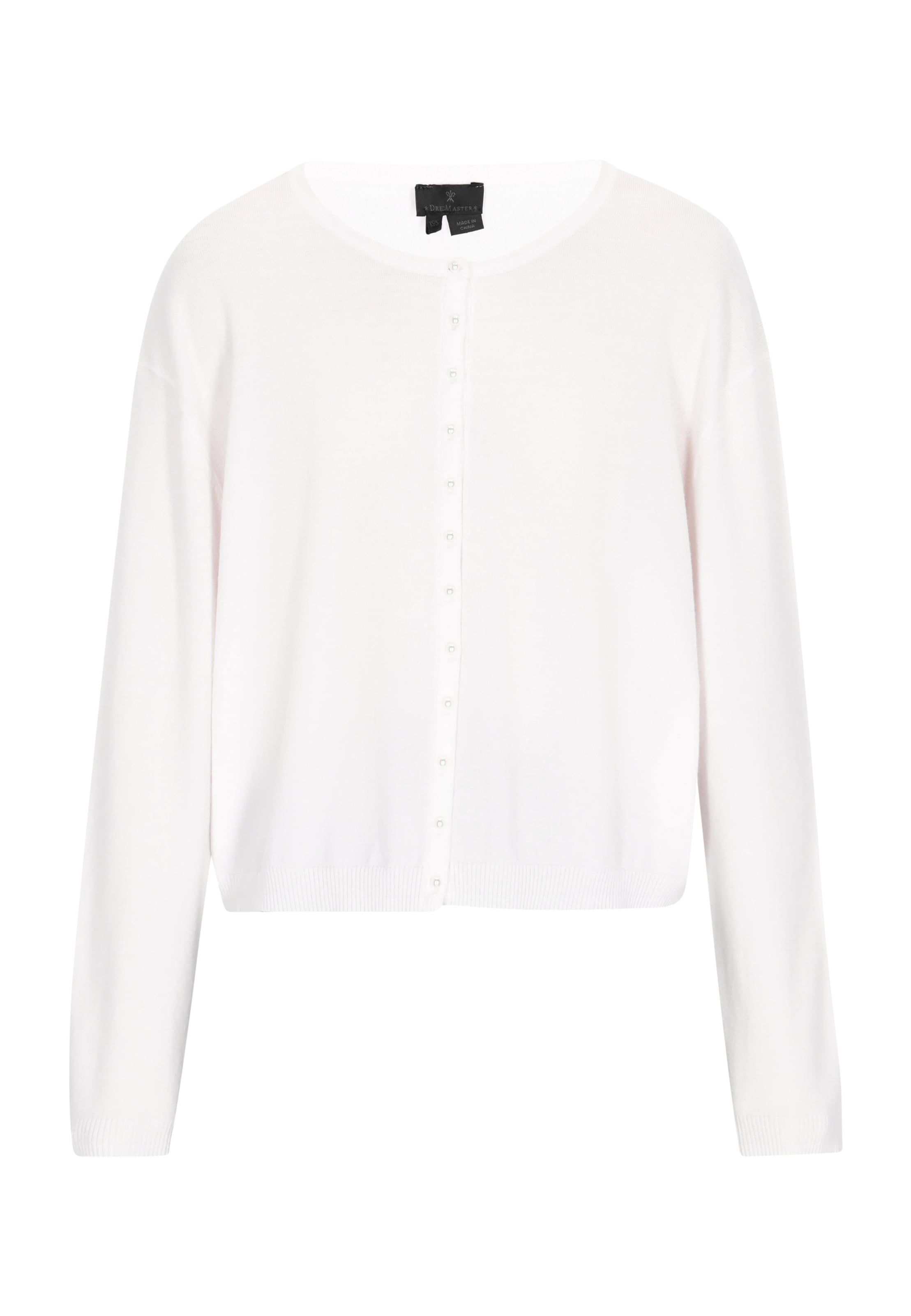 DreiMaster Klassik Вязаная кофта в Белый: спереди