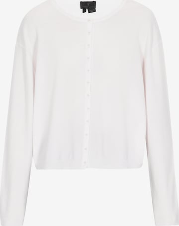 DreiMaster Klassik Gebreid vest in Wit: voorkant