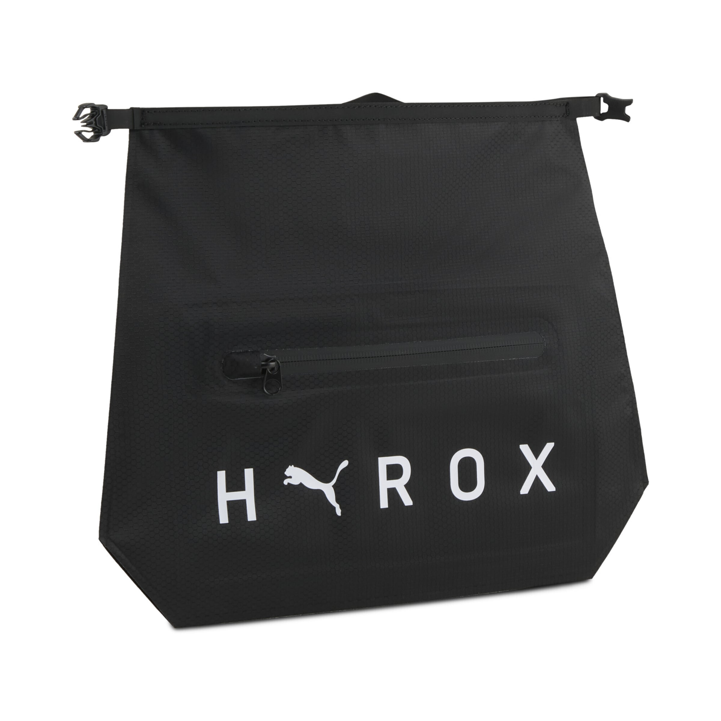 PUMA Sports Bag in Black: front
