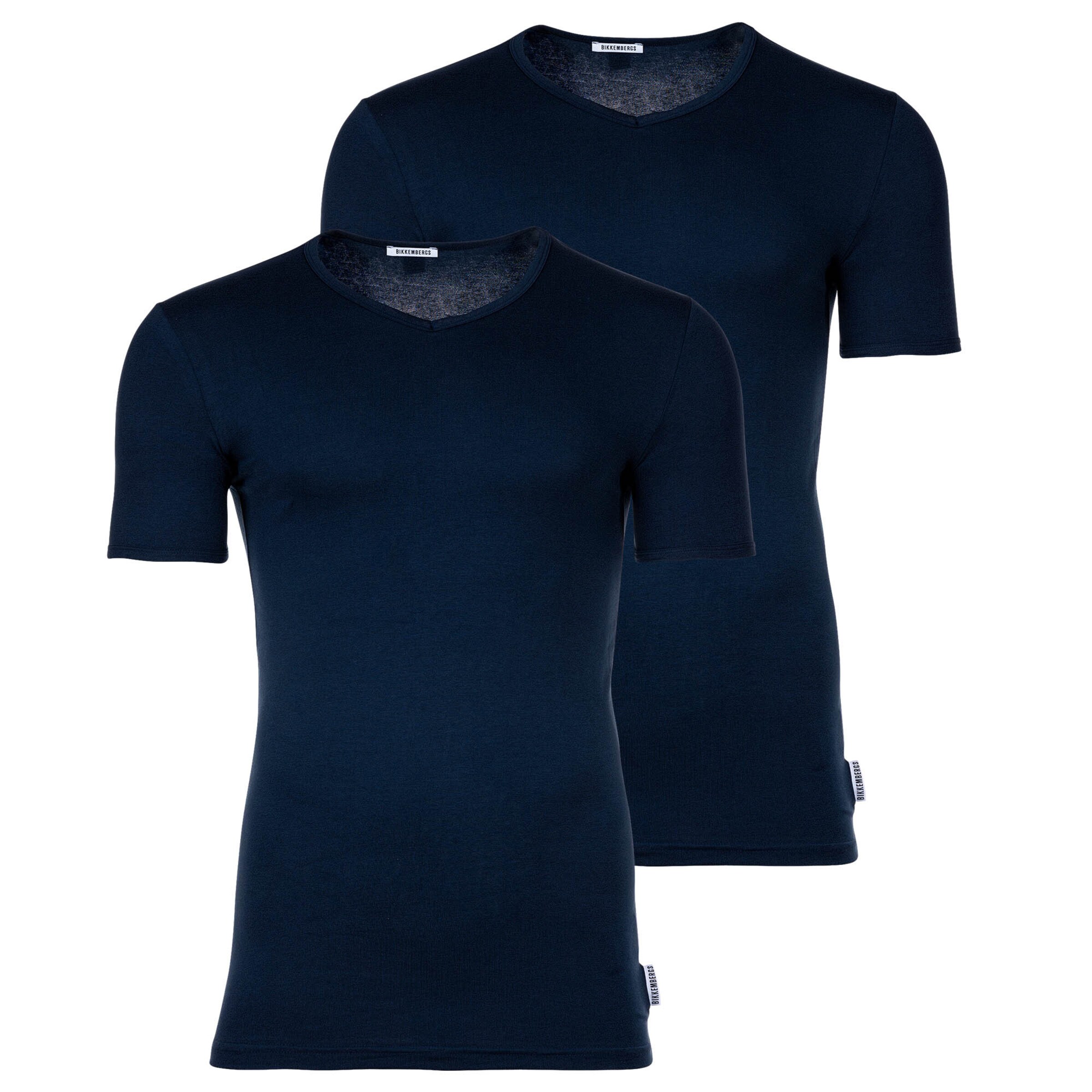 T-Shirt BIKKEMBERGS en bleu : devant
