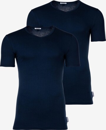 T-Shirt BIKKEMBERGS en bleu : devant