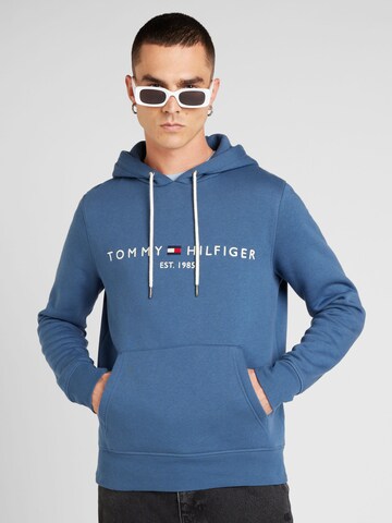 mėlyna TOMMY HILFIGER Standartinis modelis Megztinis be užsegimo: priekis