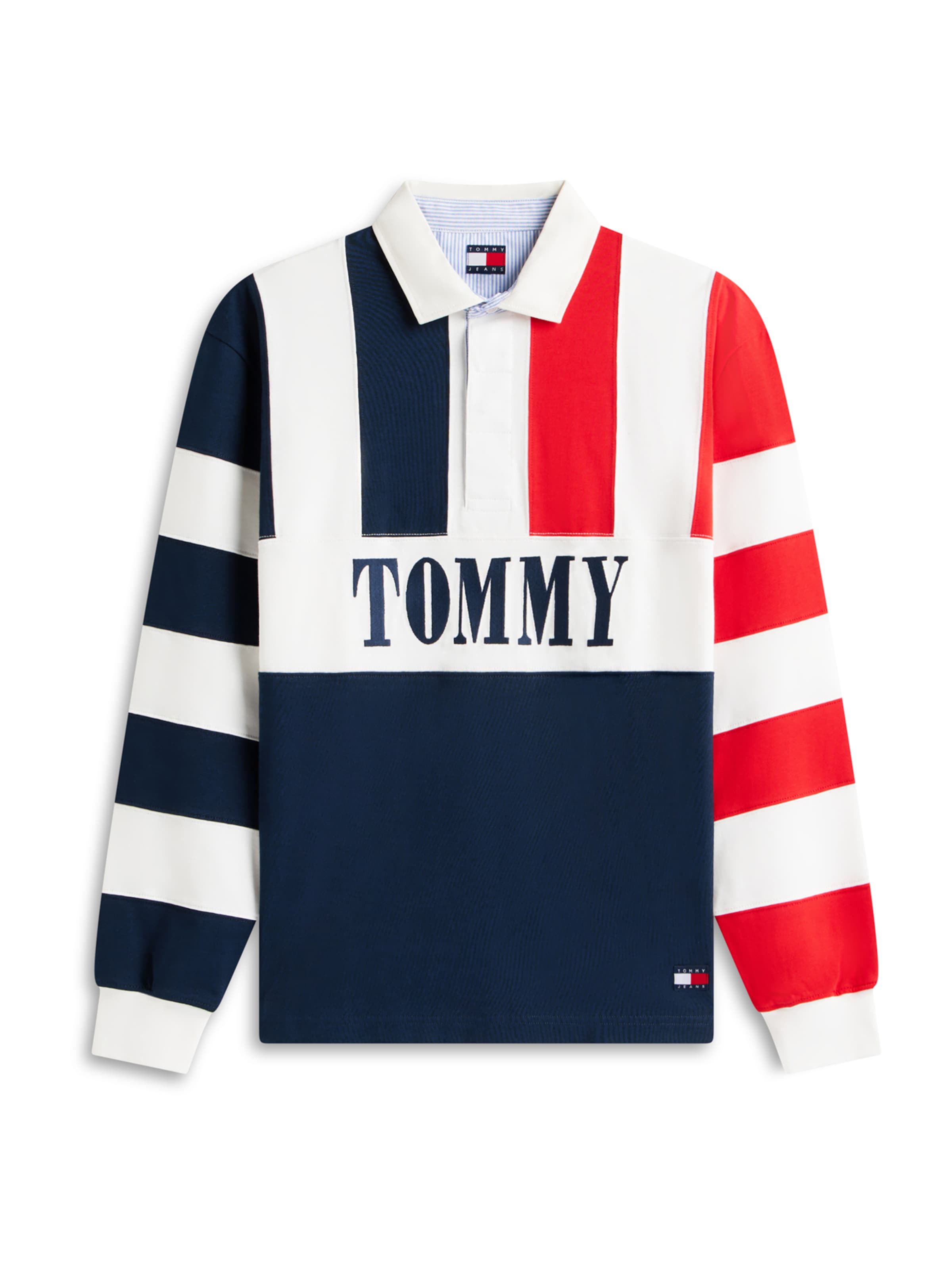 Tommy Jeans Футболка в Темно-синий / Красный / Белый, Обзор товара