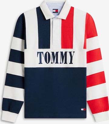 Tommy Jeans Тениска в синьо: отпред