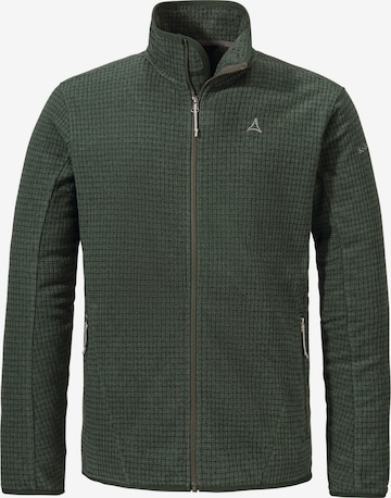 Veste en polaire fonctionnelle Schöffel en vert : devant