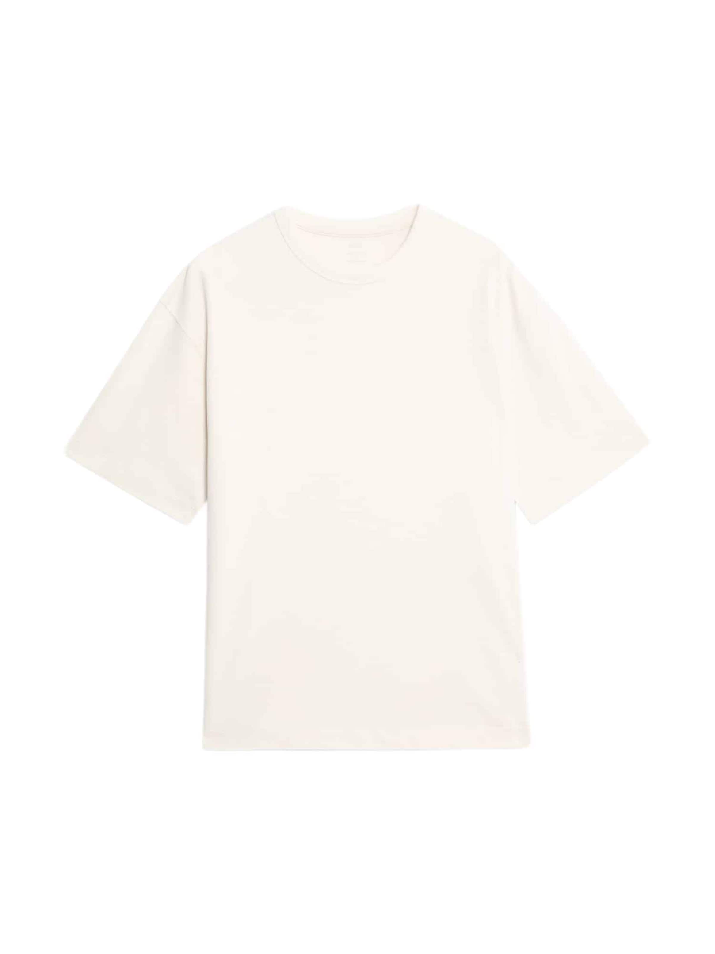 T-Shirt Marks & Spencer en beige : devant