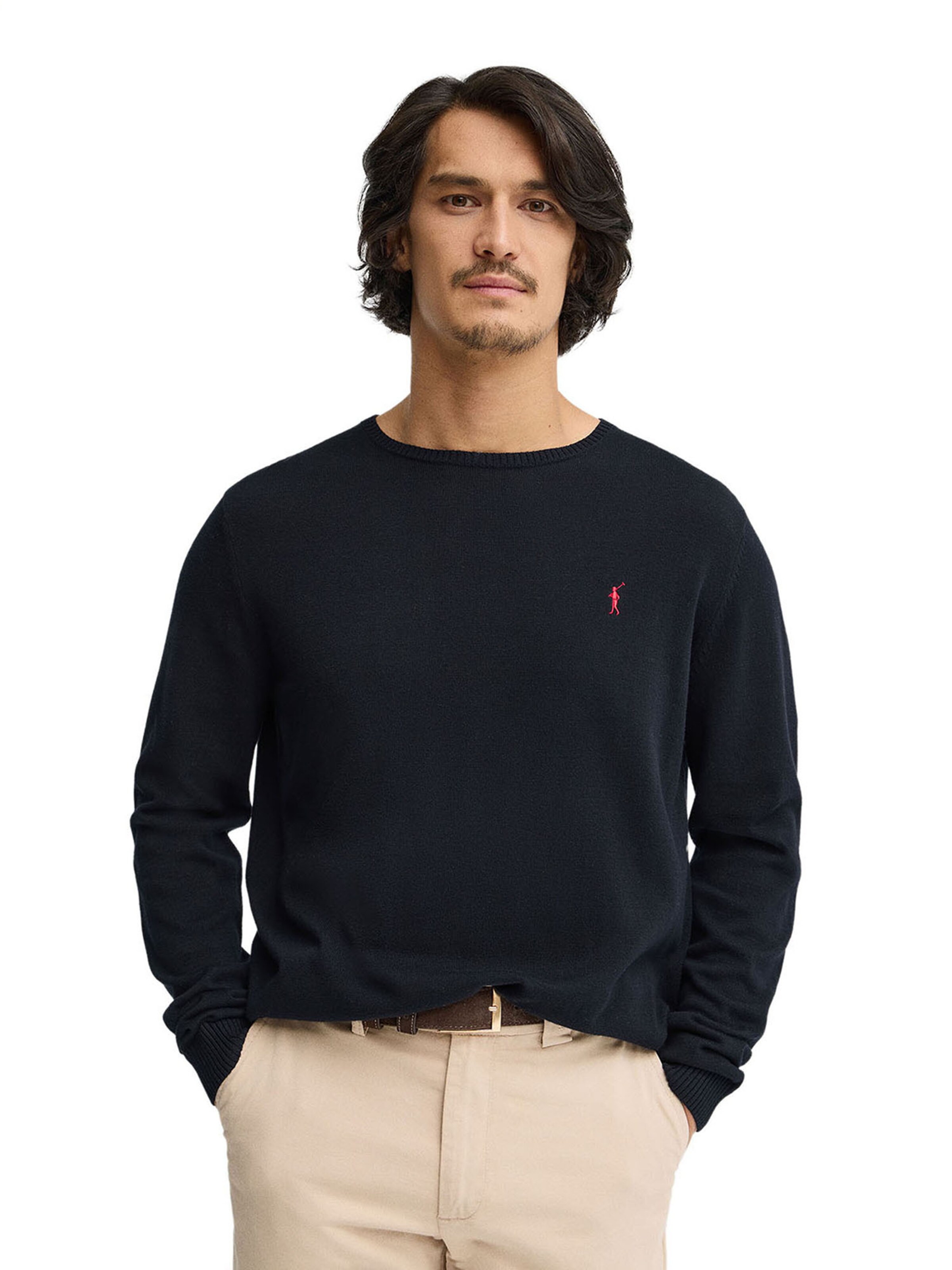 Polo Club Pullover in Blau: Vorderseite