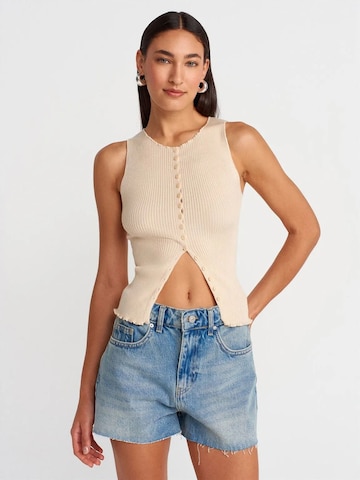 Dilvin Knit Cardigan 'Strickjacken' in Beige: front