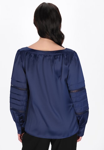 usha BLACK LABEL Blouse 'Elegant' in Blue