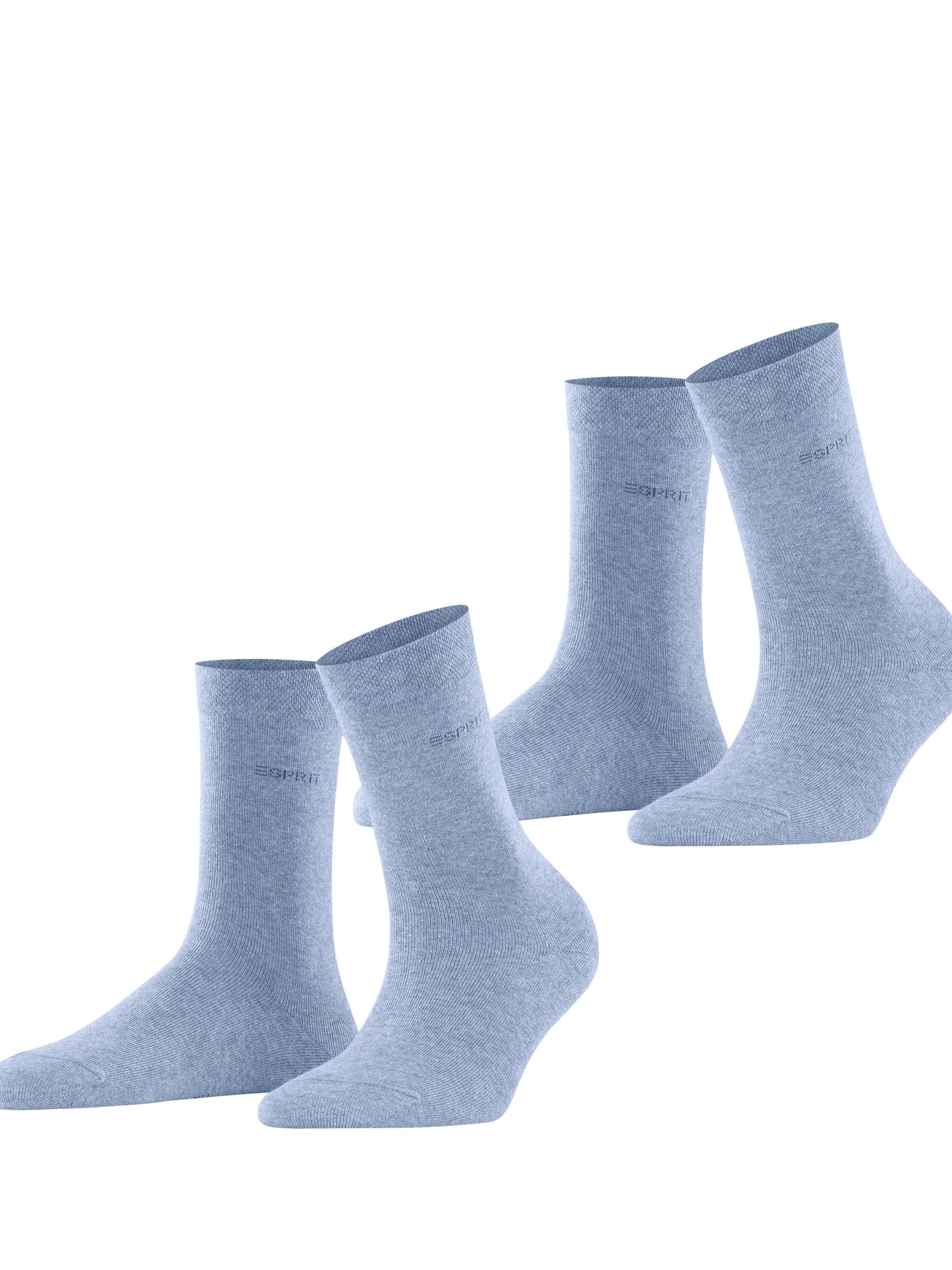 ESPRIT Socken 'Basic Easy 2-Pack'‌‌‌ in Blau: Vorderseite