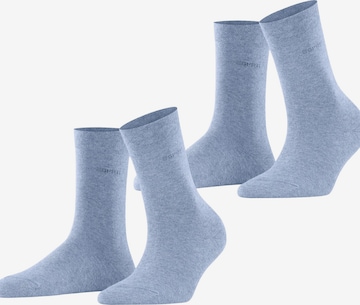 ESPRIT Socken 'Basic Easy 2-Pack' in Blau: Vorderseite