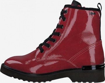 Bottines à lacets s.Oliver en rouge