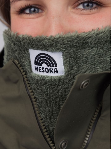 WESORA GmbH Loop scarf 'Fluffy' in Green