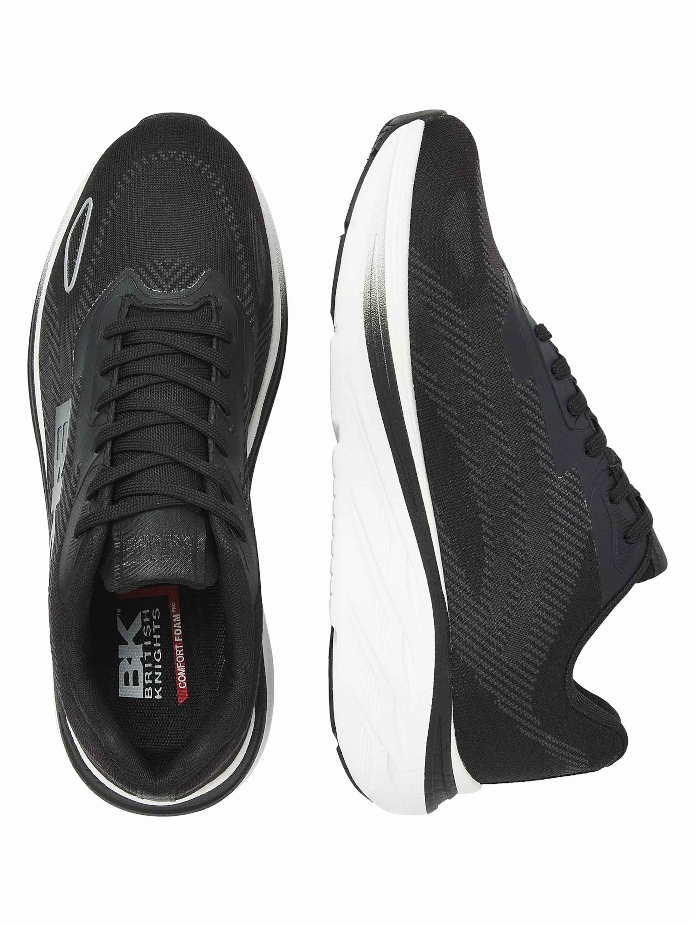 BRITISH KNIGHTS Sneakers laag 'SURGE' in Zwart