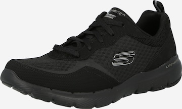 SKECHERS Madalad ketsid 'FLEX APPEAL 3.0', värv must: eest vaates