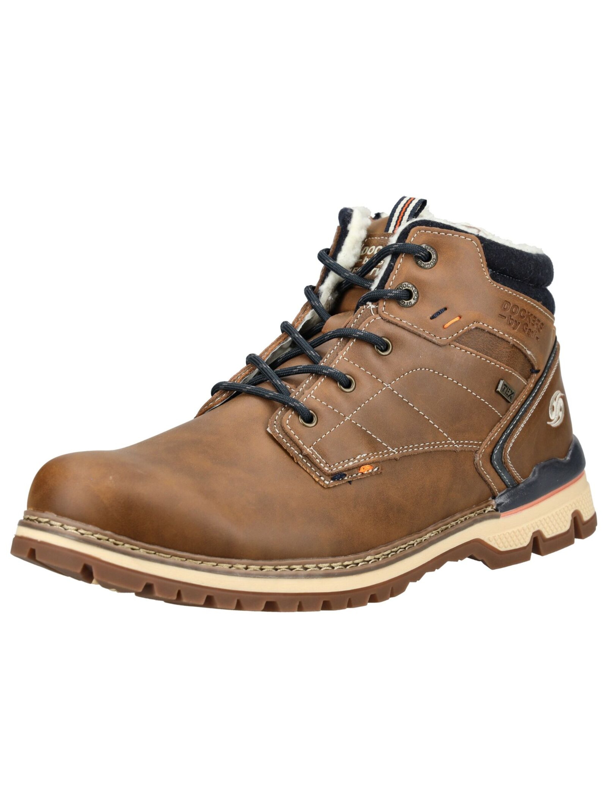 Boots stringati di Dockers by Gerli in marrone: frontale