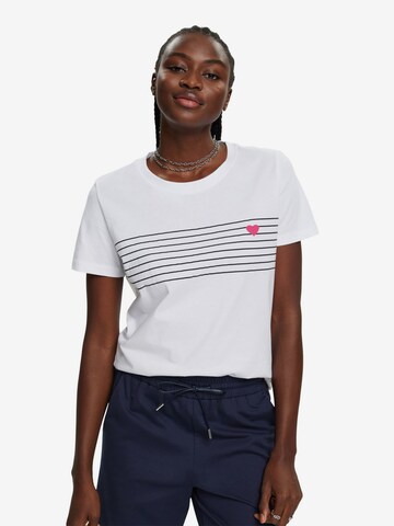 ESPRIT - Camiseta en blanco: frente