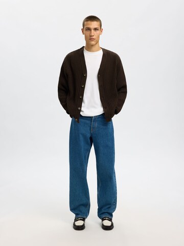 Vestes en maille SELECTED en marron