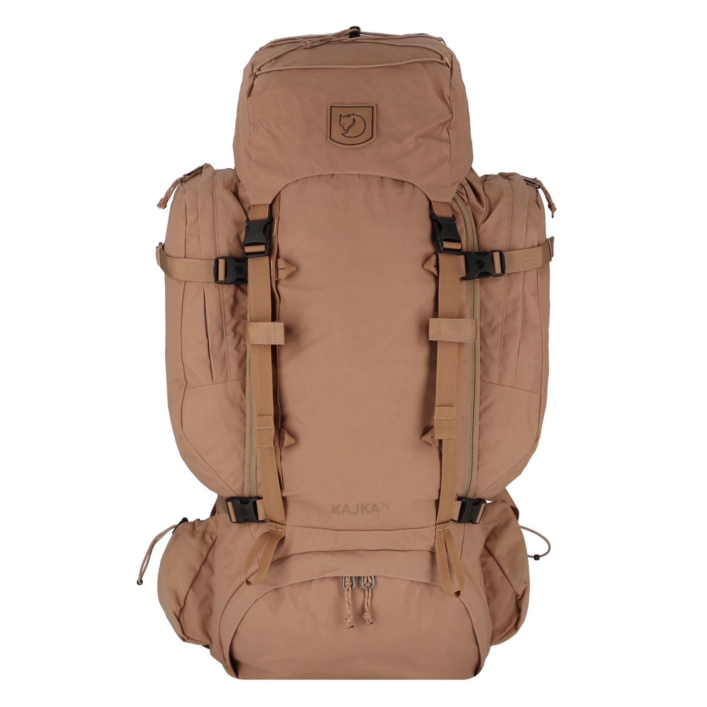 Fjällräven Sportrugzak 'Kajka 75 S-M 43 cm' in Bruin: voorkant