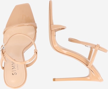 Simmi London Strap Sandals 'NOLAN' in Beige