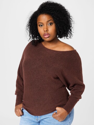 Forever New Curve Sweater 'Madelyn' in Brown: front