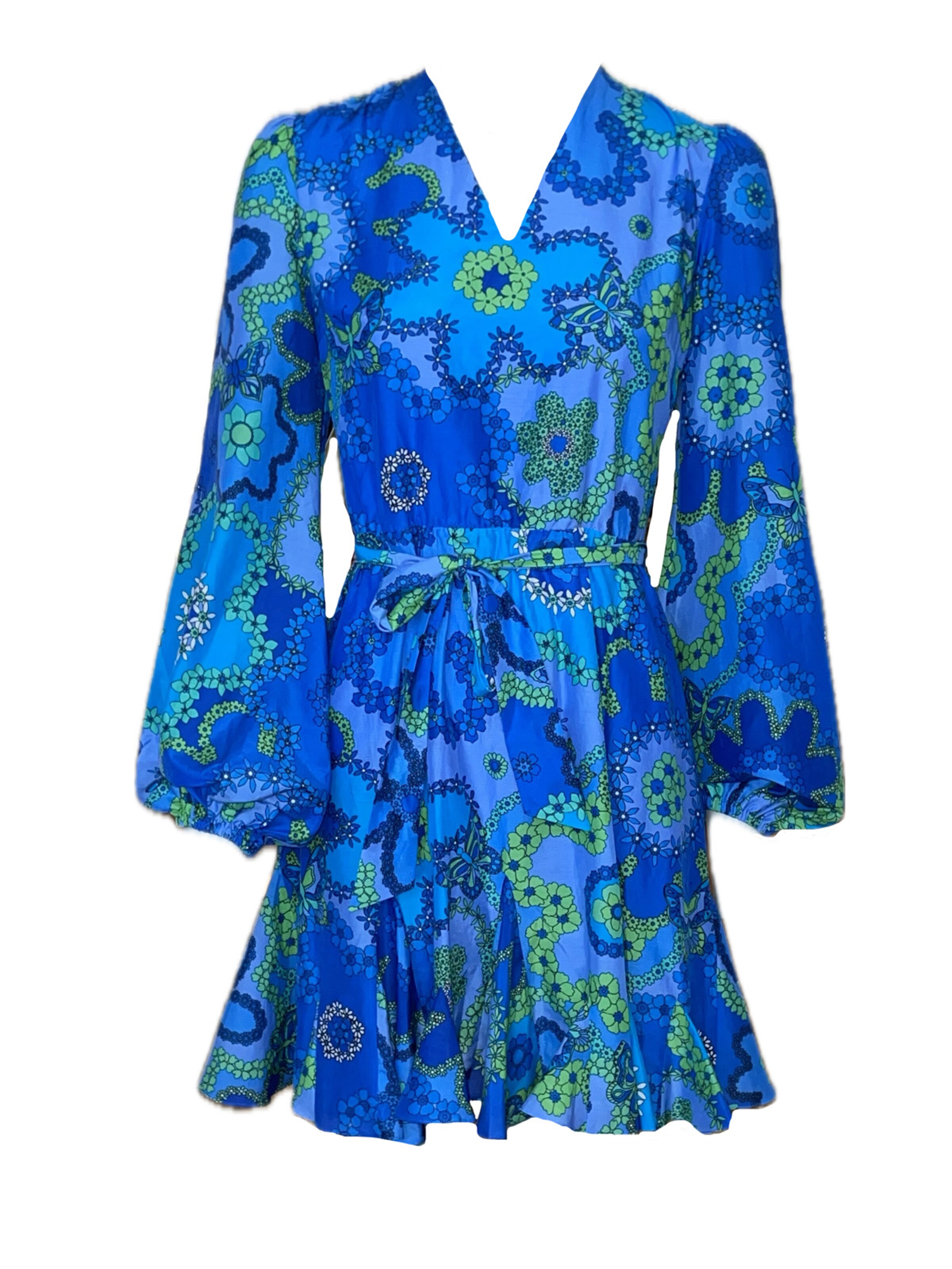 Introvertie VIENNA Sommerkleid 'Soho Mini Dress'‌‌‌‌‌‌‌‌ in 34 in azur, Produktansicht